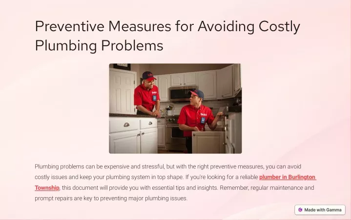 PPT - Preventive Measures for Avoiding Costly Plumbing Problems PowerPoint Presentation - ID:12317097