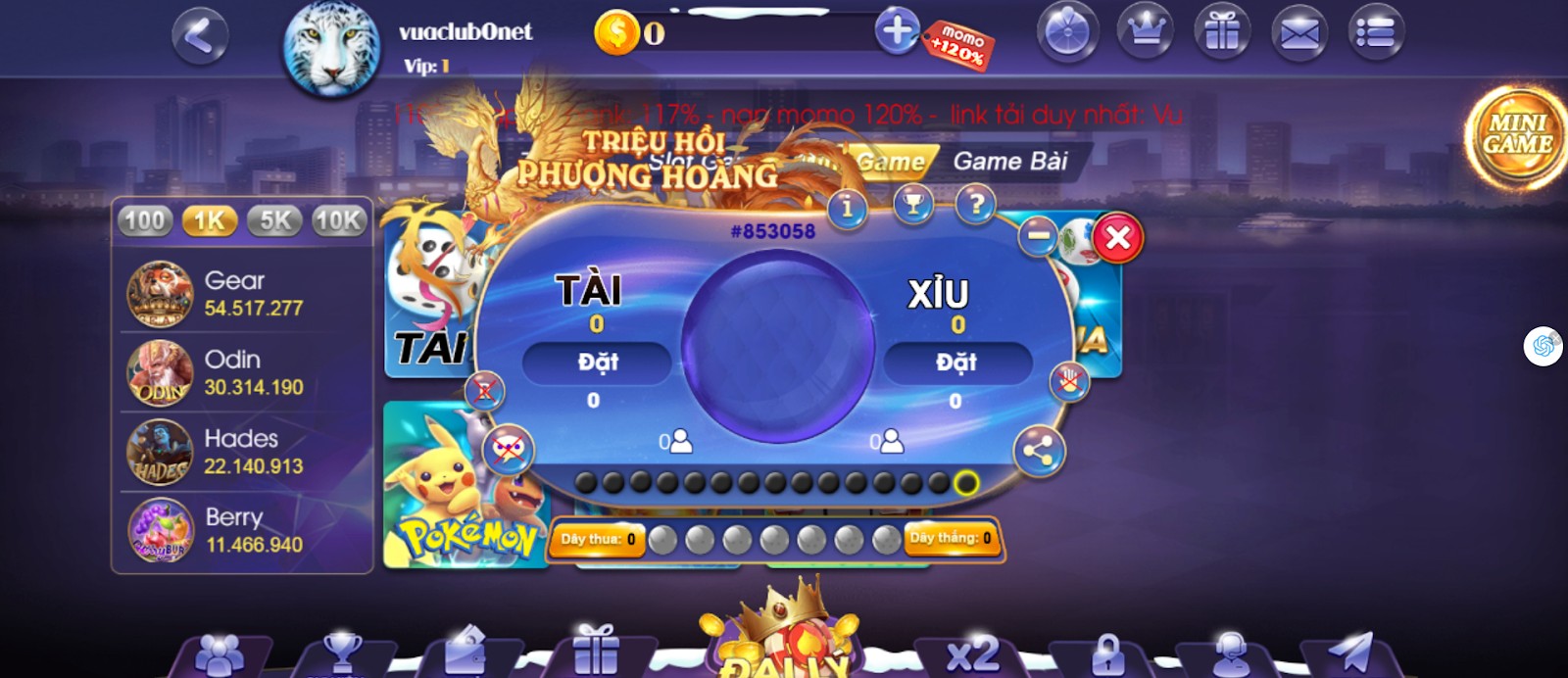 Tài Xỉu Vuaclub - Những điều bạn nên biết về tựa game hot